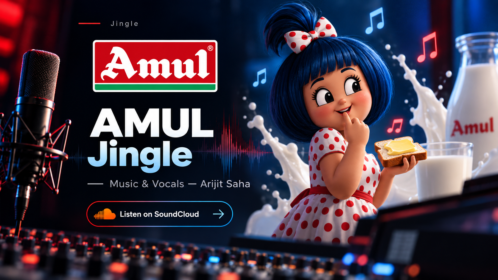 AMUL Jingle — commercial audio project by Arijit Saha